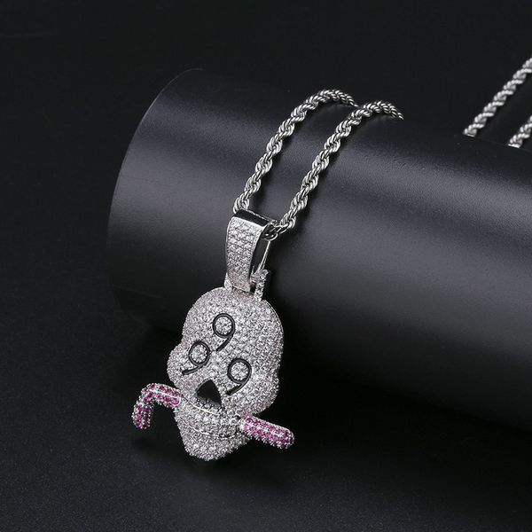 999 Skull Pendant Micro-zircon Solid Necklace Jewelry for Men Hip-hop Personality Fashion Necklace 
999 Skull Pendant Micro-zircon Solid Necklace Jewelry for Men Hip-hop Personality Fashion Necklace