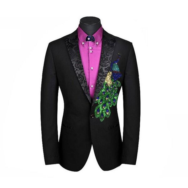 fashion terno masculino slim fit new black jacket formal dress men suit wedding suits for men groom tuxedos one jacket only, White;black
fashion terno masculino slim fit new black jacket formal dress men suit wedding suits for men groom tuxedos one jacket only, White;black