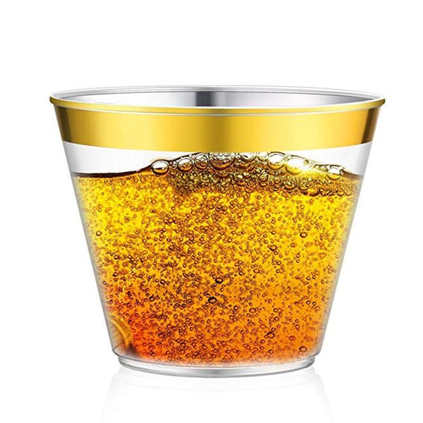 9oz disposable airline cup party wedding kitchen supplies gold rimmed disposable thicken hard plastic airline cups ps drink cup 1094
9oz disposable airline cup party wedding kitchen supplies gold rimmed disposable thicken hard plastic airline cups ps drink cup 1094