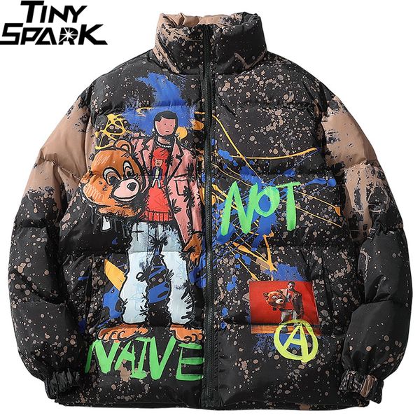 2019 hip hop jacket parka cartoon graffiti streetwear men windbreaker harajuku winter padded jacket coat puffer vintage outwear, Black
2019 hip hop jacket parka cartoon graffiti streetwear men windbreaker harajuku winter padded jacket coat puffer vintage outwear, Black