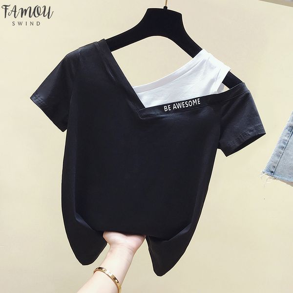2020 short sleeve one shoulder white t shirt women cotton club summer female green t shirt women tee shirt v
2020 short sleeve one shoulder white t shirt women cotton club summer female green t shirt women tee shirt v