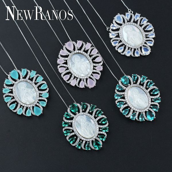 seven colors blue green virgin mary pendant necklace cubic zirconia with shell pearl crystal pendant necklace for women pgy001 t190626, Silver
seven colors blue green virgin mary pendant necklace cubic zirconia with shell pearl crystal pendant necklace for women pgy001 t190626, Silver