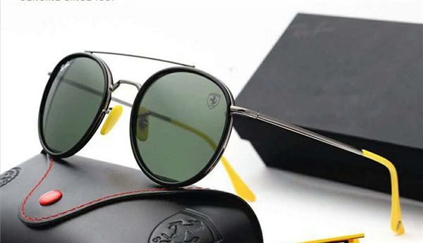 italian brand designer brand counter genuine men and women style circular metal frame fashion series sunshade glasses, White;black
italian brand designer brand counter genuine men and women style circular metal frame fashion series sunshade glasses, White;black