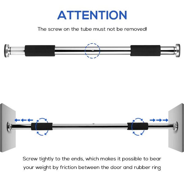 adjustable doorway pull up bar fitness door way chin up horizontal home gym exercise fitness workout equipment 350lb bearing
adjustable doorway pull up bar fitness door way chin up horizontal home gym exercise fitness workout equipment 350lb bearing