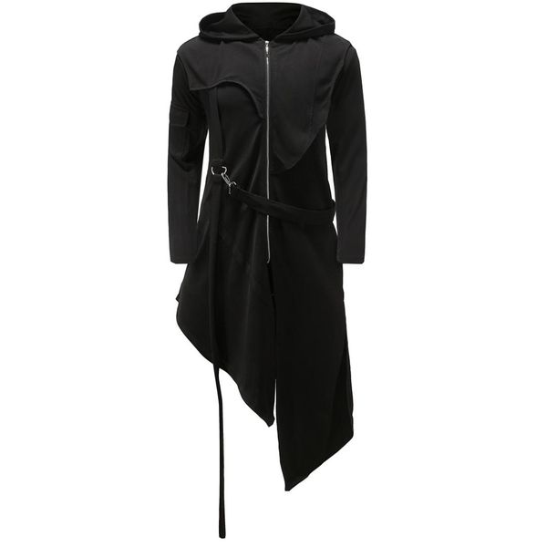 19 autumn new style foreign trade ouma mid-length trench coat men irregular zipper hooded overcoat yf065, Tan;black
19 autumn new style foreign trade ouma mid-length trench coat men irregular zipper hooded overcoat yf065, Tan;black