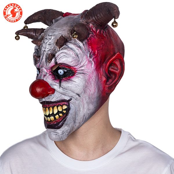 wholesale halloween horror mask scary latex clown jingle jangle mask