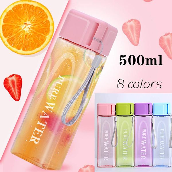 new square plastic water bottle kettle portable transparent bottle fruit juice leak-proof outdoor sport travel camping bottle 
new square plastic water bottle kettle portable transparent bottle fruit juice leak-proof outdoor sport travel camping bottle