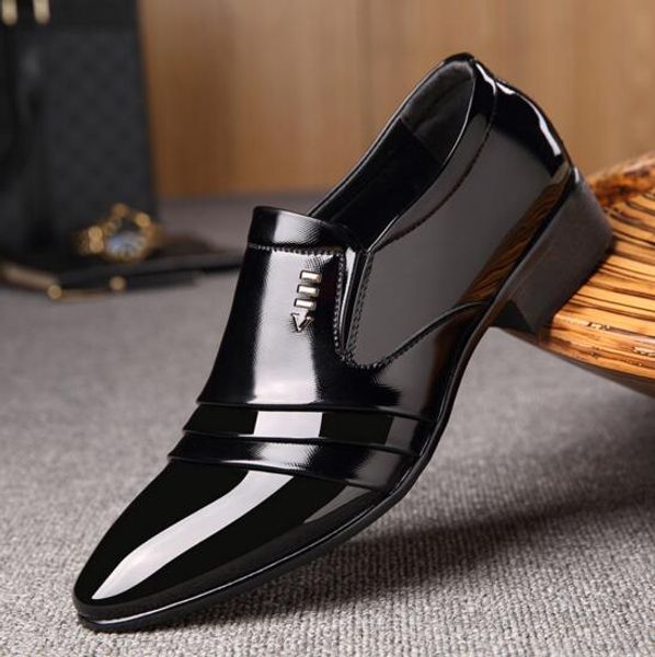 2019 new men's business dress shoes fashion pointed bright men's shoes designer men's shoes, Black
2019 new men's business dress shoes fashion pointed bright men's shoes designer men's shoes, Black