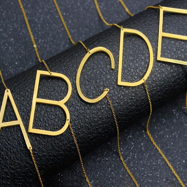 simple stainless steel a-z english alphabet initial necklace silver gold plated capital letter pendant fashion jewelry for women gift
simple stainless steel a-z english alphabet initial necklace silver gold plated capital letter pendant fashion jewelry for women gift