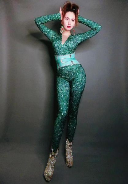 women green rhinestone girdle elastic tights nightclub jumpsuits women crystals bodycon performance costumes dance clothes, Black;red
women green rhinestone girdle elastic tights nightclub jumpsuits women crystals bodycon performance costumes dance clothes, Black;red