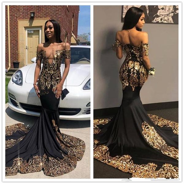 sexy african black русалка знаменитости вечерние платья с золотой sequin с плеча пром платья 2020 платье партии плюс размер марокканский каф
sexy african black русалка знаменитости вечерние платья с золотой sequin с плеча пром платья 2020 платье партии плюс размер марокканский каф