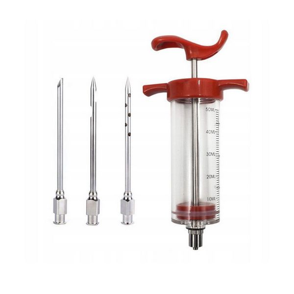 1/4pcs stainless steel needle turkey spice syringe marinade flavor seasoning meat injector kitchen chicken cooking bbq tools
1/4pcs stainless steel needle turkey spice syringe marinade flavor seasoning meat injector kitchen chicken cooking bbq tools