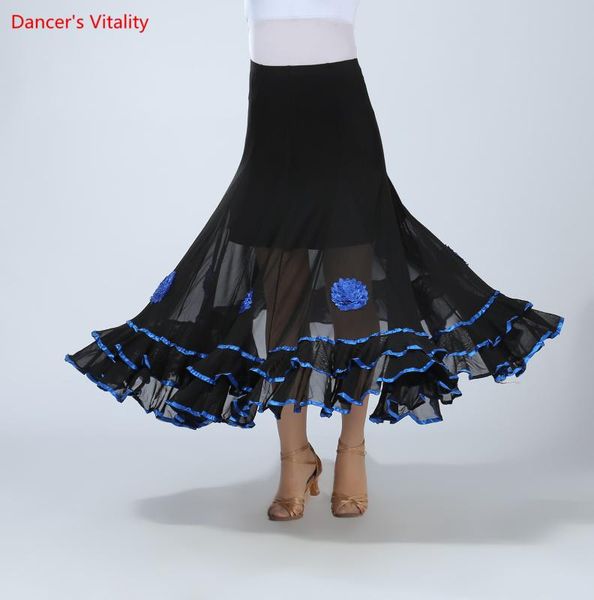 stage wear ballroom dance skirt modern practice waltz square big swing long, Black;red
stage wear ballroom dance skirt modern practice waltz square big swing long, Black;red