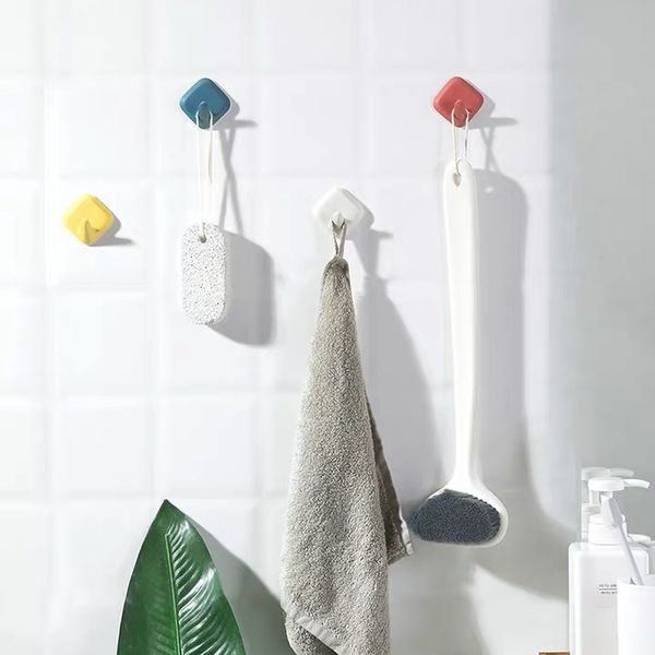 4pcs abs plastic strong hook seamless wall sticker crochet hanger glue hook storage diamond shape punching bathroom hooks
4pcs abs plastic strong hook seamless wall sticker crochet hanger glue hook storage diamond shape punching bathroom hooks