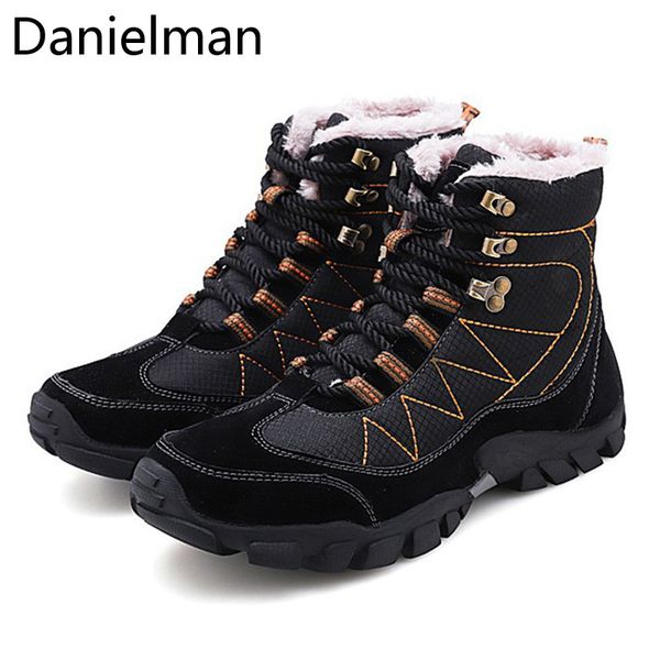 danielman winter warm with fur plush snow boots men shoes casual women boot sneakers trekking camping work shoes, Black
danielman winter warm with fur plush snow boots men shoes casual women boot sneakers trekking camping work shoes, Black