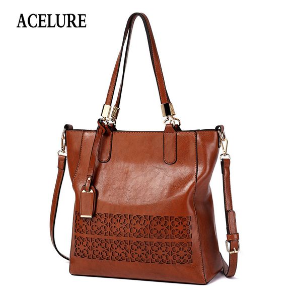 acelure brand women's shoulder bag female pu leather handbag women bags designer hollow out large capacity tote bag y190620
acelure brand women's shoulder bag female pu leather handbag women bags designer hollow out large capacity tote bag y190620