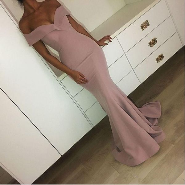 2019 chic dusty pink long evening dresses mermaid arabic pageant gowns off the shoulders long prom dresses, Black;red
2019 chic dusty pink long evening dresses mermaid arabic pageant gowns off the shoulders long prom dresses, Black;red