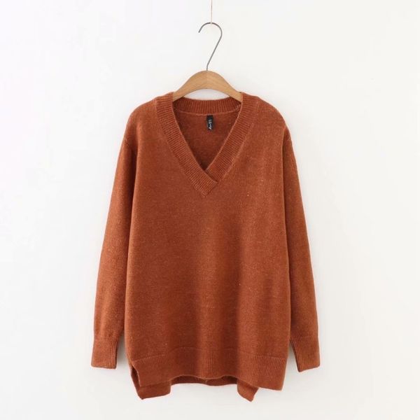 plus size v -neck long sleeve women used sweater casual solid caramel color & violet ladies sweater wool female 5xl, White;black
plus size v -neck long sleeve women used sweater casual solid caramel color & violet ladies sweater wool female 5xl, White;black