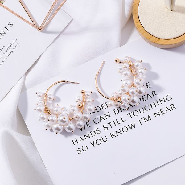 fashion new exaggerated fashion pearl rhinestone hoop earrings for women girls grape string earrings party jewelry gifts female, Golden
fashion new exaggerated fashion pearl rhinestone hoop earrings for women girls grape string earrings party jewelry gifts female, Golden