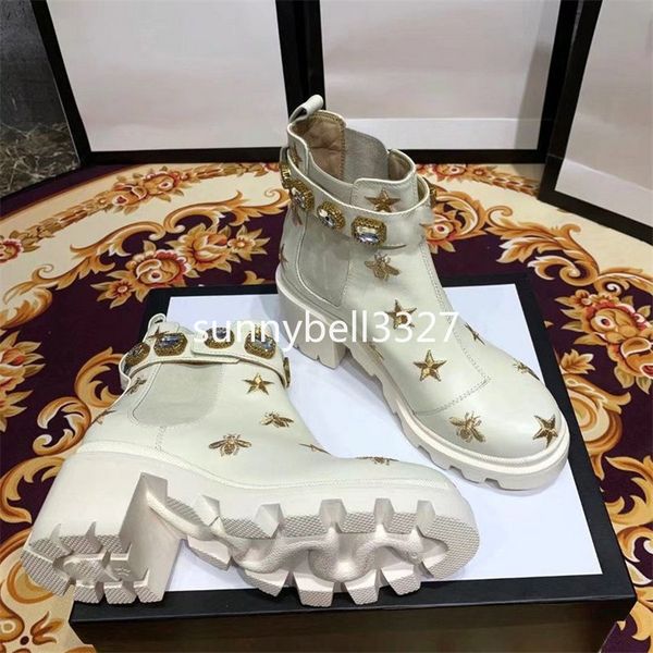 2019 female martin boots with box women's trip embroidered leather ankle boot with belt boots and booties for women shoes 3gg3, Black
2019 female martin boots with box women's trip embroidered leather ankle boot with belt boots and booties for women shoes 3gg3, Black