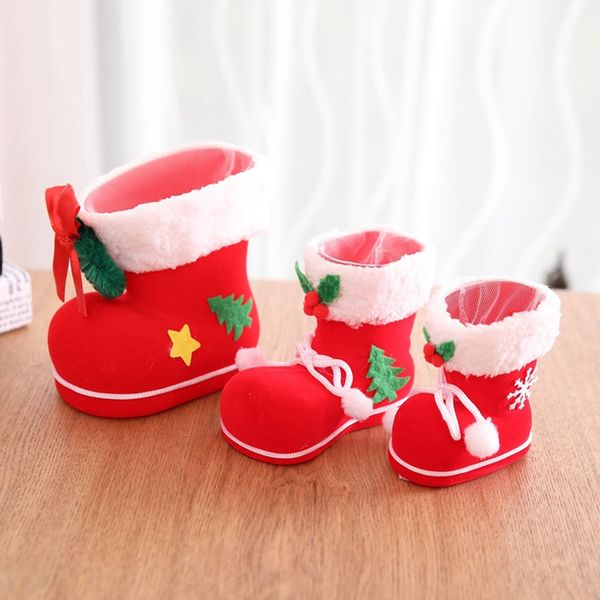 3 sizes christmas candy boots santa claus flocking boots stockings decorative candy gift box home decoration supplie
3 sizes christmas candy boots santa claus flocking boots stockings decorative candy gift box home decoration supplie