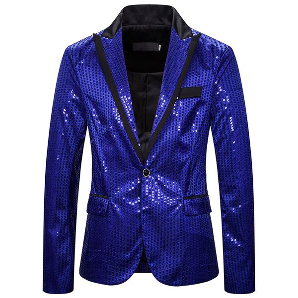 6 colors men shiny blazers gold sequin glitter suit jackets male nightclub one button suit blazer dj stage blazers men clothes, White;black
6 colors men shiny blazers gold sequin glitter suit jackets male nightclub one button suit blazer dj stage blazers men clothes, White;black