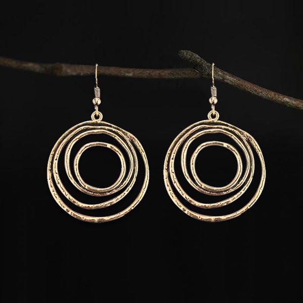 bronze circle ring multi twining pendant earring bohemian retro ear earrings for women dangle party jewelry gift, Silver
bronze circle ring multi twining pendant earring bohemian retro ear earrings for women dangle party jewelry gift, Silver