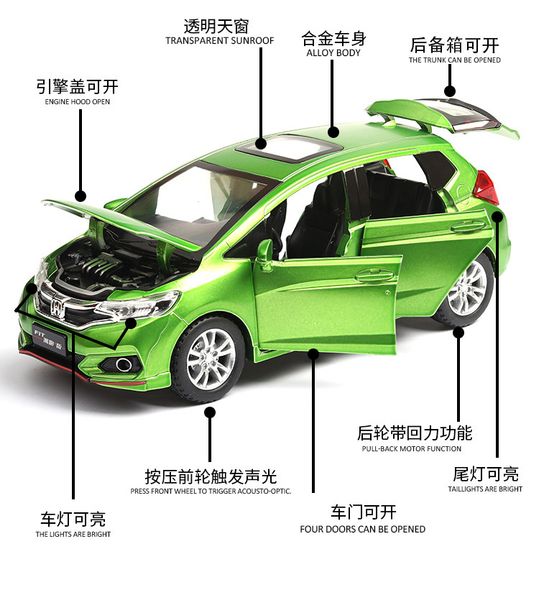 1/32 diecasts & toy vehicles honda fit car model with sound&light collection car toys for boy children gift brinquedos y200318
1/32 diecasts & toy vehicles honda fit car model with sound&light collection car toys for boy children gift brinquedos y200318