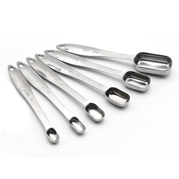 fashionstainless steel measuring spoons, ergonomic set of 6 for dry and liquid ingredients
fashionstainless steel measuring spoons, ergonomic set of 6 for dry and liquid ingredients