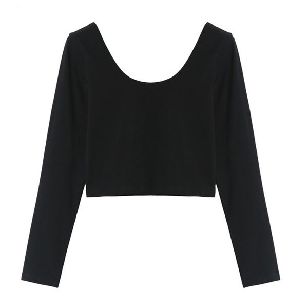 selling simple personality women's t-shirt long sleeve retro sports solid color exposed navel bottoming shirt women, White
selling simple personality women's t-shirt long sleeve retro sports solid color exposed navel bottoming shirt women, White