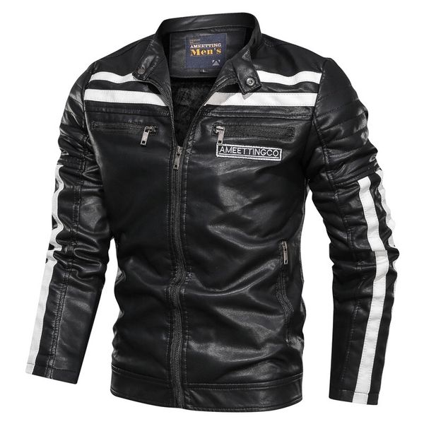 2019 men faux leather black jacket autumn winter moto man pu jackets cuff zip design coat
2019 men faux leather black jacket autumn winter moto man pu jackets cuff zip design coat