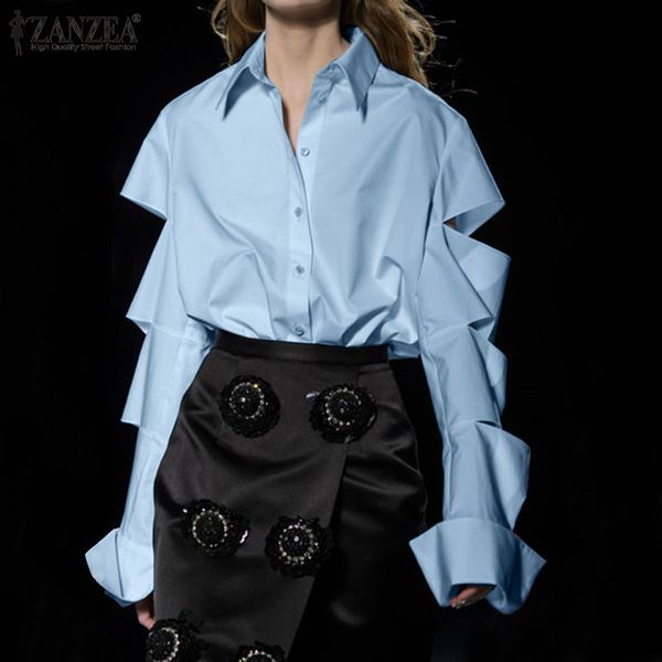 stylish hollow shirts women's summer blouse 2020 zanzea casual long sleeve blusas female lapel tunic female button down 5xl, White
stylish hollow shirts women's summer blouse 2020 zanzea casual long sleeve blusas female lapel tunic female button down 5xl, White