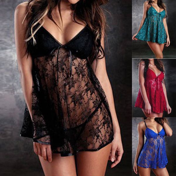 2018 new women-sexy-lingerie-body-sleepwear-lace-dress-babydoll-nightwear see through intimate full slip, Black;red
2018 new women-sexy-lingerie-body-sleepwear-lace-dress-babydoll-nightwear see through intimate full slip, Black;red