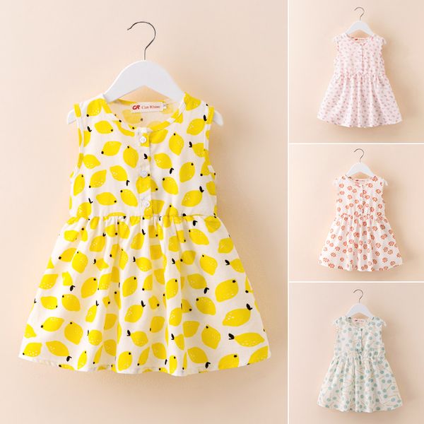 retail baby girls floral printed cotton sleeveless dress kids casual skirt princess dresses children boutique clothing kids clothes, Red;yellow
retail baby girls floral printed cotton sleeveless dress kids casual skirt princess dresses children boutique clothing kids clothes, Red;yellow