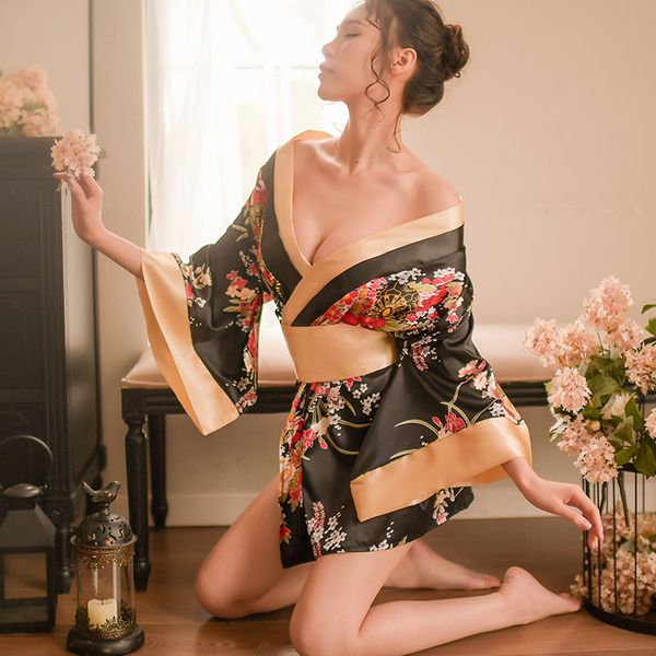 japanese styles nightgown lingerie satin patchwork nightdress women silk kimono belt bath robe nightwear sleepwear chemises v191213, Red;black
japanese styles nightgown lingerie satin patchwork nightdress women silk kimono belt bath robe nightwear sleepwear chemises v191213, Red;black