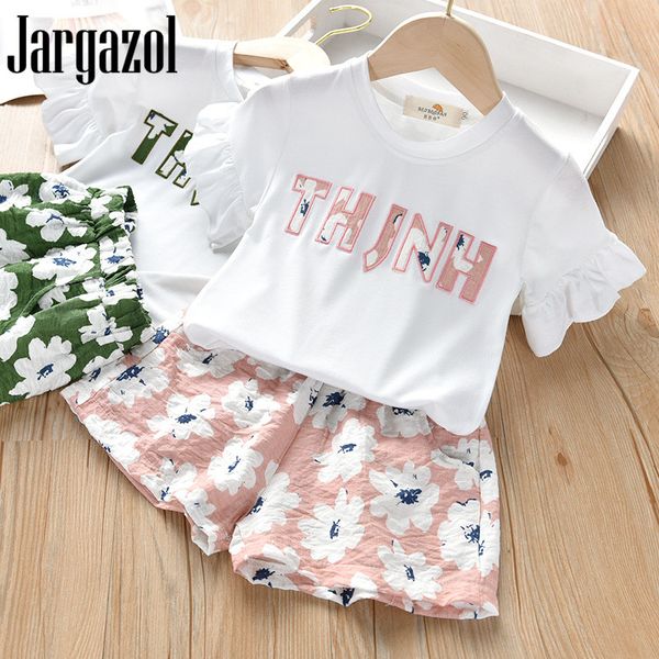 jargazol girls ruffle outfits summer kids clothes letter embroidery shirt&flower shorts fashion korean toddler children clothing, White
jargazol girls ruffle outfits summer kids clothes letter embroidery shirt&flower shorts fashion korean toddler children clothing, White