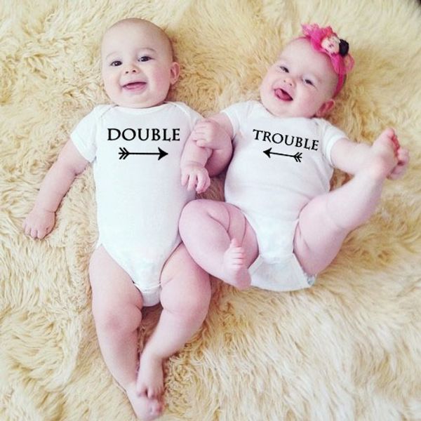 double and trouble baby girls boys clothes body cotton summer short sleeve jumpsuit twin baby clothes onesie, Blue
double and trouble baby girls boys clothes body cotton summer short sleeve jumpsuit twin baby clothes onesie, Blue