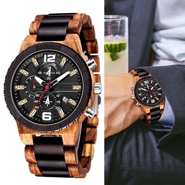 new fashion natural walnut wooden wrist watch men luminous hands complete calendar business date display, Slivery;brown
new fashion natural walnut wooden wrist watch men luminous hands complete calendar business date display, Slivery;brown