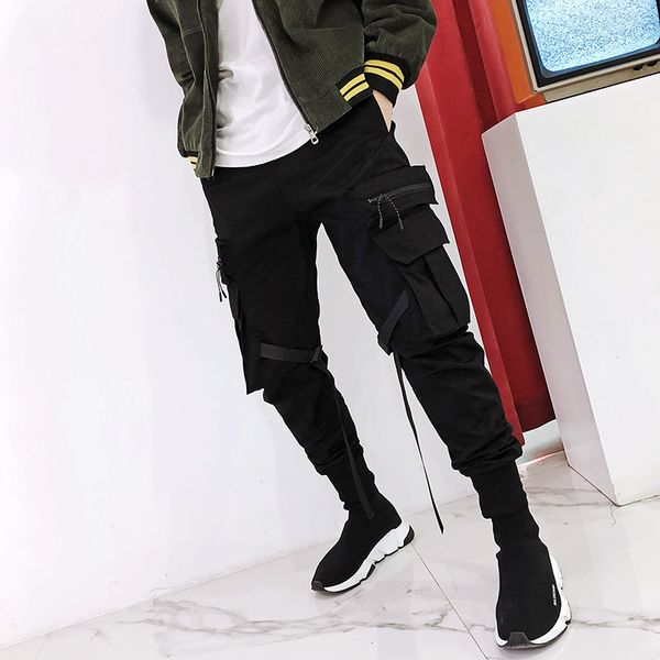 men fashion ribbons punk hip hop slim fit cargo pants camouflage harem pants mens harajuku casual camo japanese joggers trousers, Black
men fashion ribbons punk hip hop slim fit cargo pants camouflage harem pants mens harajuku casual camo japanese joggers trousers, Black