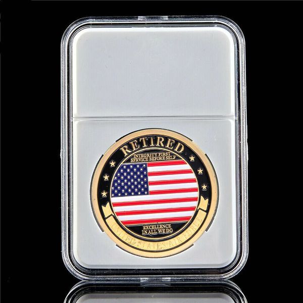commemorative coin craft usa retired air corps us army military 1oz gold plated challenge badge w/pccb box
commemorative coin craft usa retired air corps us army military 1oz gold plated challenge badge w/pccb box