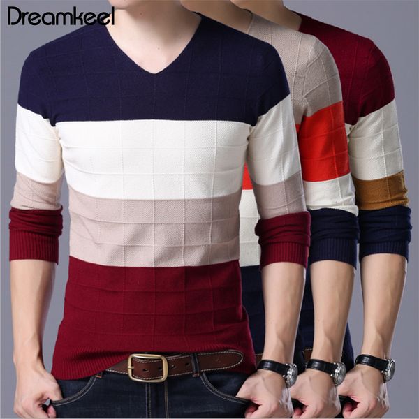men's sweater autumn casual o-neck striped slim fit knittwear clothes sweaters pullovers pullover men pull homme full y, White;black
men's sweater autumn casual o-neck striped slim fit knittwear clothes sweaters pullovers pullover men pull homme full y, White;black