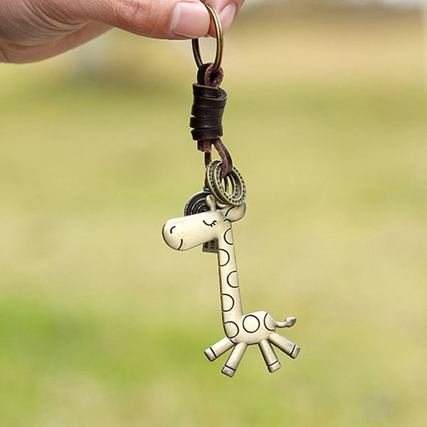 1 pc cute gold animal giraffe pendant pu leather keychain holder cover chains for car keys handbag luggage tag sale, Silver
1 pc cute gold animal giraffe pendant pu leather keychain holder cover chains for car keys handbag luggage tag sale, Silver