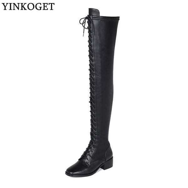 yinkoget natural genuine leather fashion women boots riding boots autumn winter comfortable girl, Black
yinkoget natural genuine leather fashion women boots riding boots autumn winter comfortable girl, Black