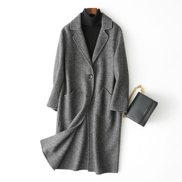 80% wool coat женщины 2020 двусторонний шерсть пальто зимняя куртка женщины длинные верхняя одежда высокого качества abrigos 38081 wyq1589, Black
80% wool coat женщины 2020 двусторонний шерсть пальто зимняя куртка женщины длинные верхняя одежда высокого качества abrigos 38081 wyq1589, Black