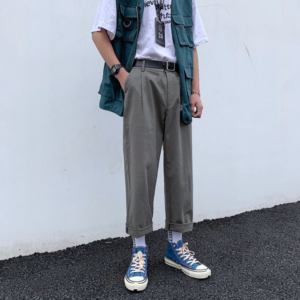 2019 new spring and summer fashion trend korean version of the couple wind casual straight sweatpants joggers streetwear best, Black
2019 new spring and summer fashion trend korean version of the couple wind casual straight sweatpants joggers streetwear best, Black