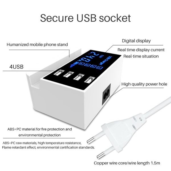4-port usb multi-port mobile phone charger flat smart led display charger power adapter row plug cda26 for:iphone samsung huawei i
4-port usb multi-port mobile phone charger flat smart led display charger power adapter row plug cda26 for:iphone samsung huawei i