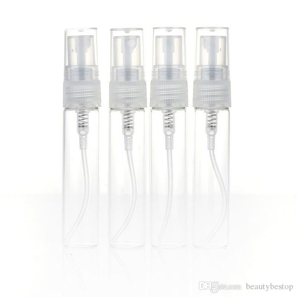 

wholesale 3000pcs/lot small perfume vials atomizer refillable pump spray bottles 3ml sample perfume bottles dhl ing