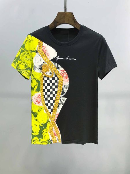 explosion models 2020 beautiful o-neck men's t-shirt rose green print sequins cotton female short-sleeved sports casual fashion, Black;brown
explosion models 2020 beautiful o-neck men's t-shirt rose green print sequins cotton female short-sleeved sports casual fashion, Black;brown