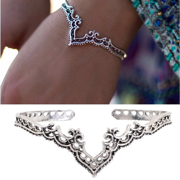 vintage tribal open hollow adjustable bohemian ethnic carved bracelet bangles women jewelry boho bohemian gypsy, White
vintage tribal open hollow adjustable bohemian ethnic carved bracelet bangles women jewelry boho bohemian gypsy, White