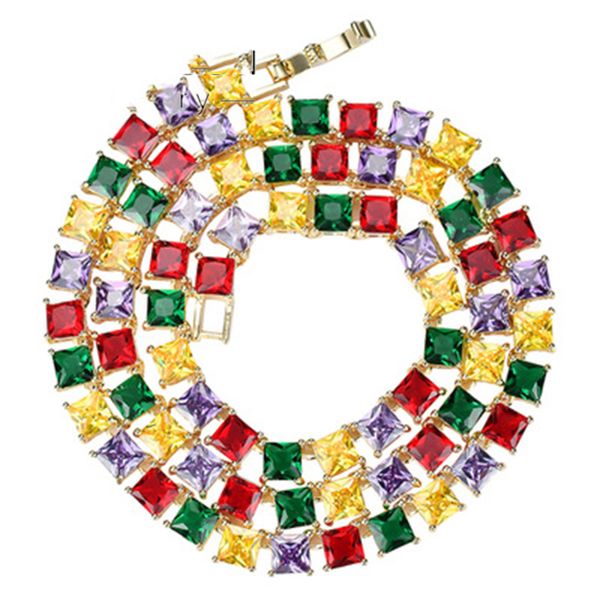 new hip hop necklace men and women personality color zircon necklace four-color hip hop jewelry square zircon trend, Silver
new hip hop necklace men and women personality color zircon necklace four-color hip hop jewelry square zircon trend, Silver